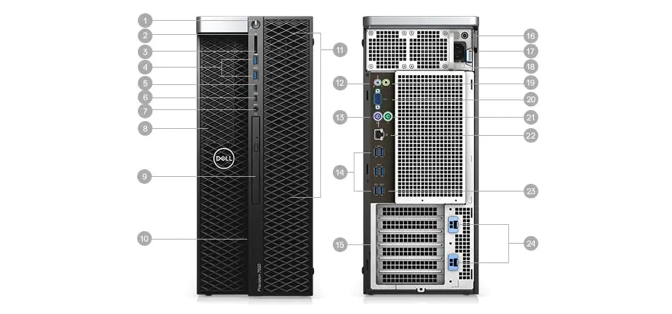 Dell Precision 5820 Xeon, 64GB/2x1TB+2x4TB, Windows 11 - B | Záruka: 1 rok