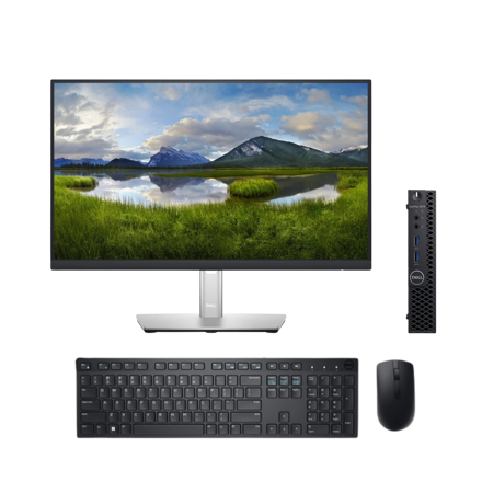 Dell Optiplex 3070 MFF Celeron, 8GB/500GB, Windows 11 + Dell Monitor P2222H - B